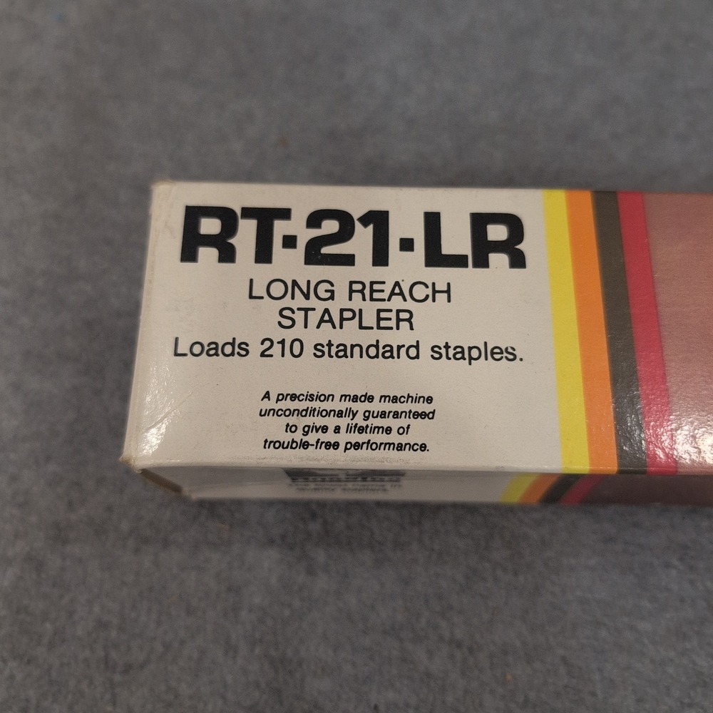 RoseTec RT-21-LR Long Reach Stapler 12 Inch Capacity Black Metal Office Tool - Picture 4 of 4